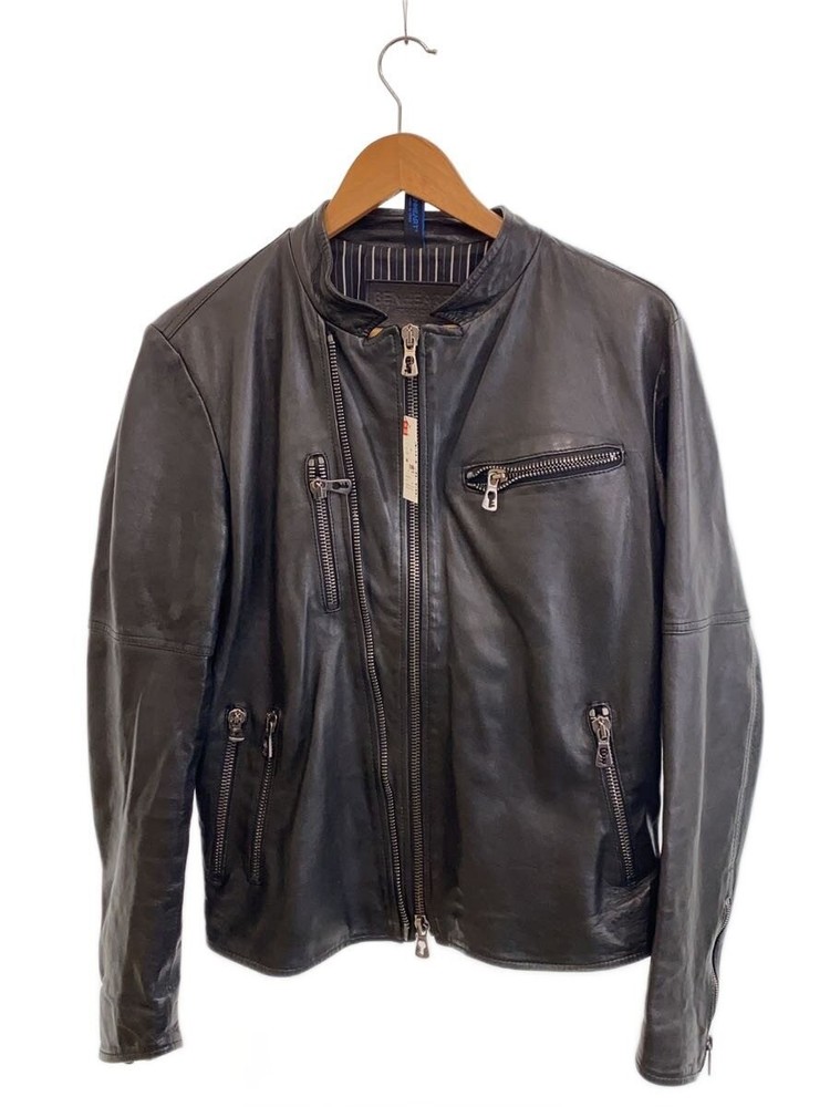 Benheart/Single Rider Jacket/48/Leather/Blk 3503