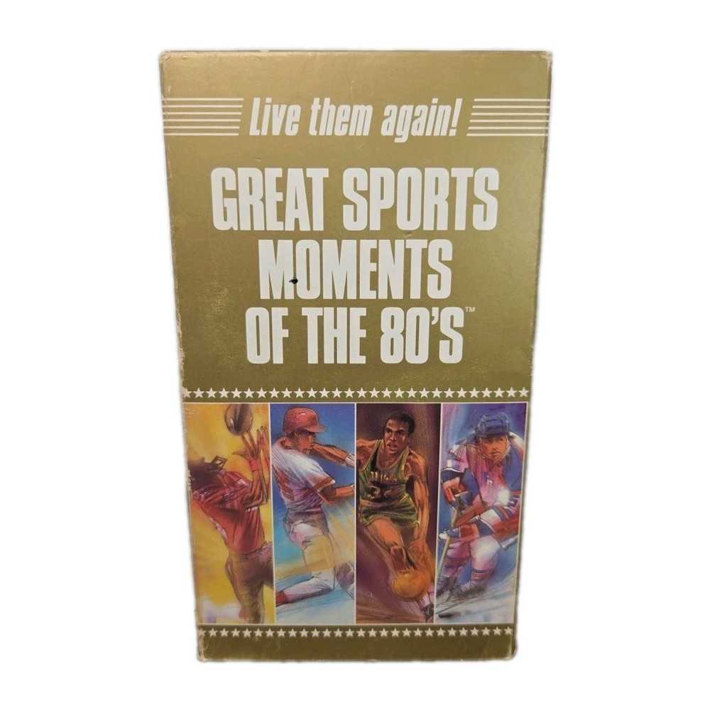 1989 VHS, Great Sports Moments Of The 80's, Live them again! Tested