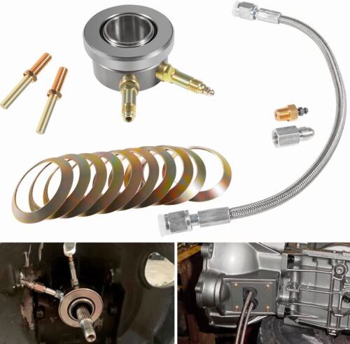 82876 T5 Transmission Hydraulic Throwout Bearing & Hose Kit for GM Borg-Warner