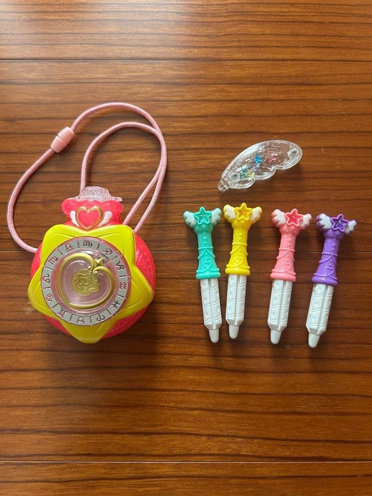 Glitter Force Star twinkle Precure Pretty Cute Girls Toy Color Pendant 5 Pen Set