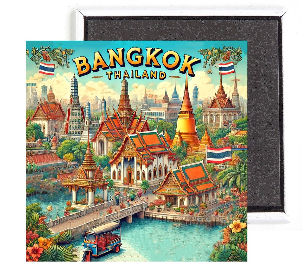 Bangkok Thailand FRIDGE MAGNET travel souvenir