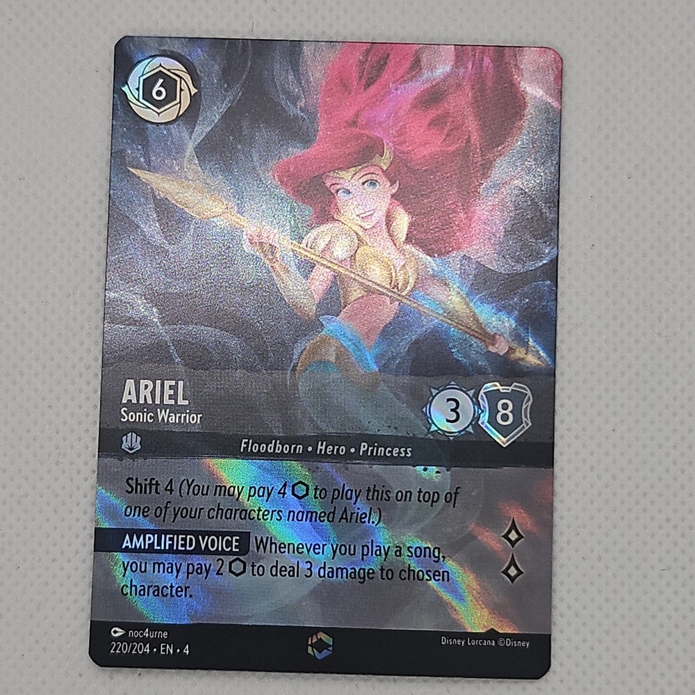 Ariel - Sonic Warrior (Enchanted) 220/204 Ursula's Return Holo