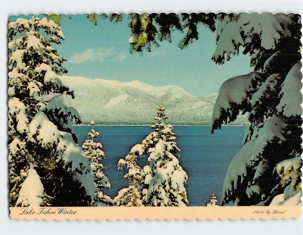 Postcard Lake Tahoe Winter USA