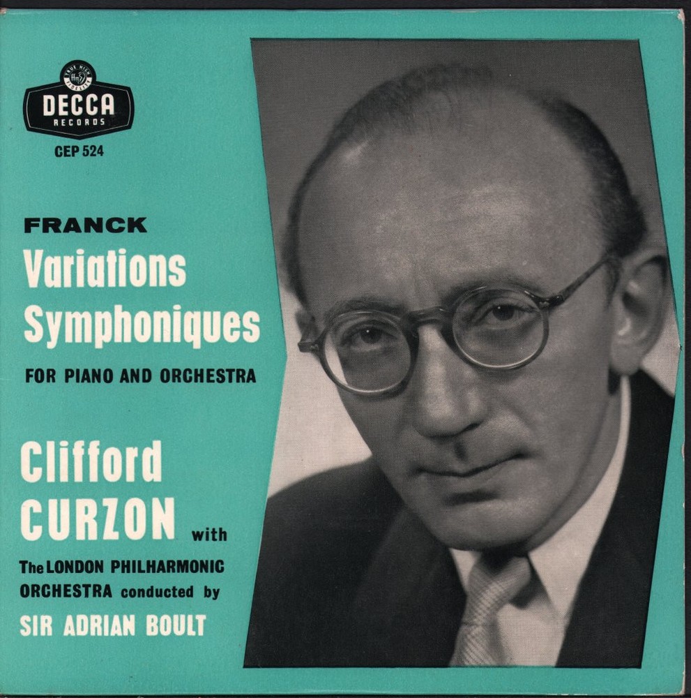 CEP524 Clifford Curzon / Sir Adrian Boult / London Philharmonic Orchestra Franck