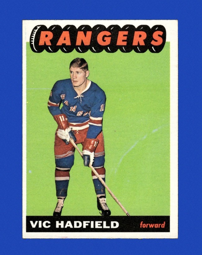 1965-66 Topps Set-Break # 27 Vic Hadfield EX-EXMINT *GMCARDS*Consign with Greg Morris Cards