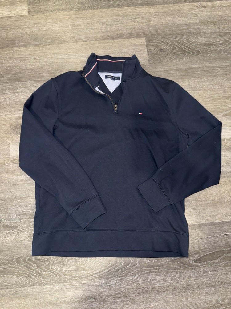 Men’s Navy Hilfiger Quarter Zip - Large