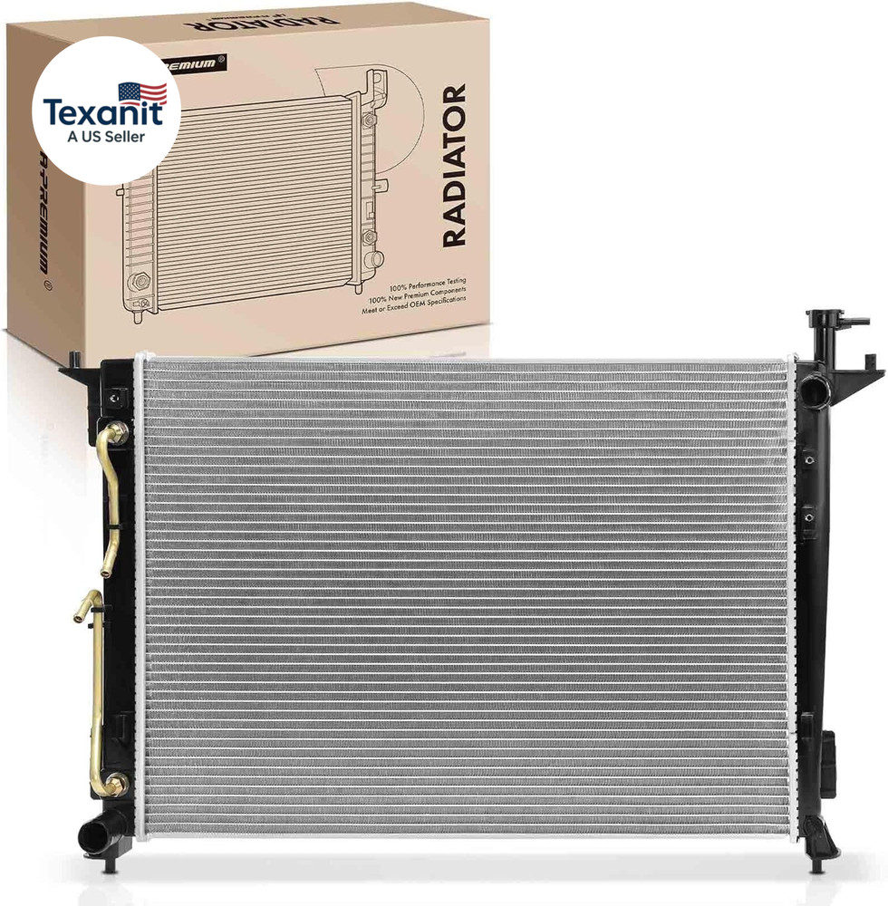 Primary Engine Coolant Radiator Assembly with Transmission Oil Cooler Compatible