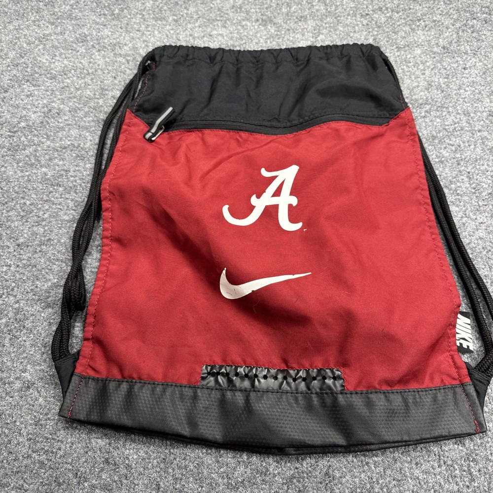 Nike Alabama Crimson Tide Red Black Gym Sack Drawstring Backpack