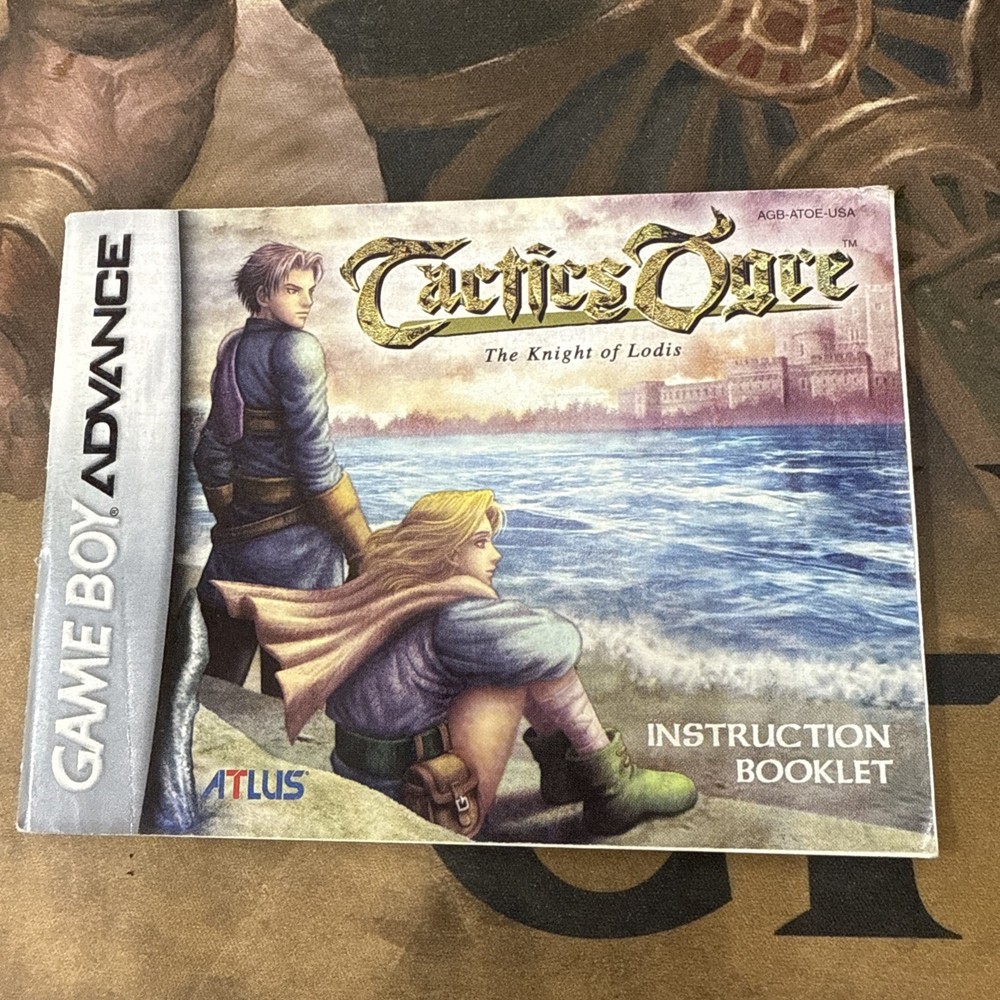 Tactics Ogre The Knights of Lodis Nintendo Game Boy Advance GBA Manual Only