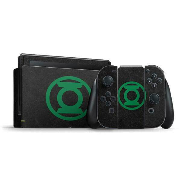 DC Comics Green Lantern Nintendo Switch Bundle Skin - Green Lantern Logo Black