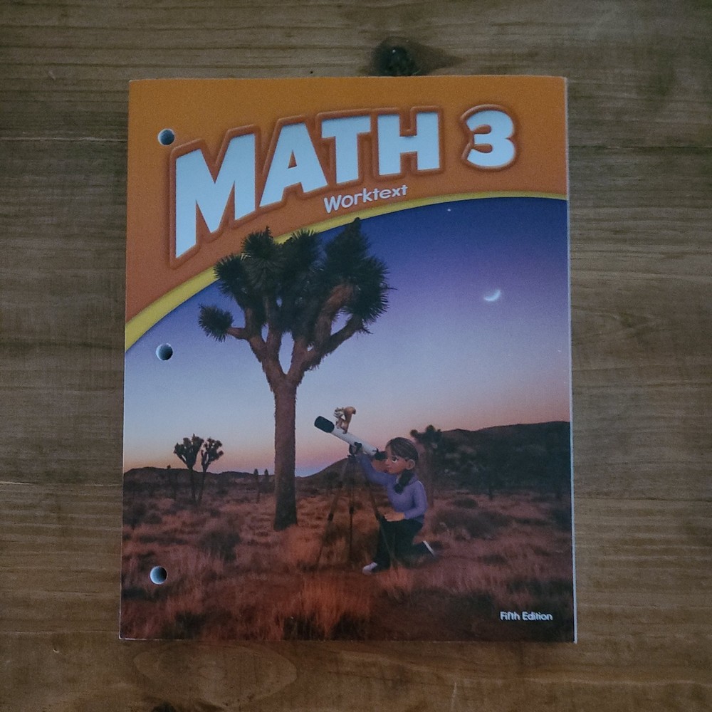 BJU Press - Math 3 Worktext *5th edition*  545210