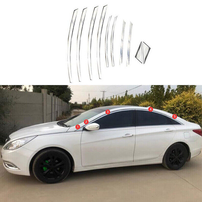2011-14 Hyundai Sonata Chrome Window Sill Trim Molding