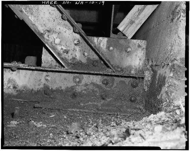 Campton Station NH Osgood Bridge 1900s Beebe River Bridge Bearing Detail