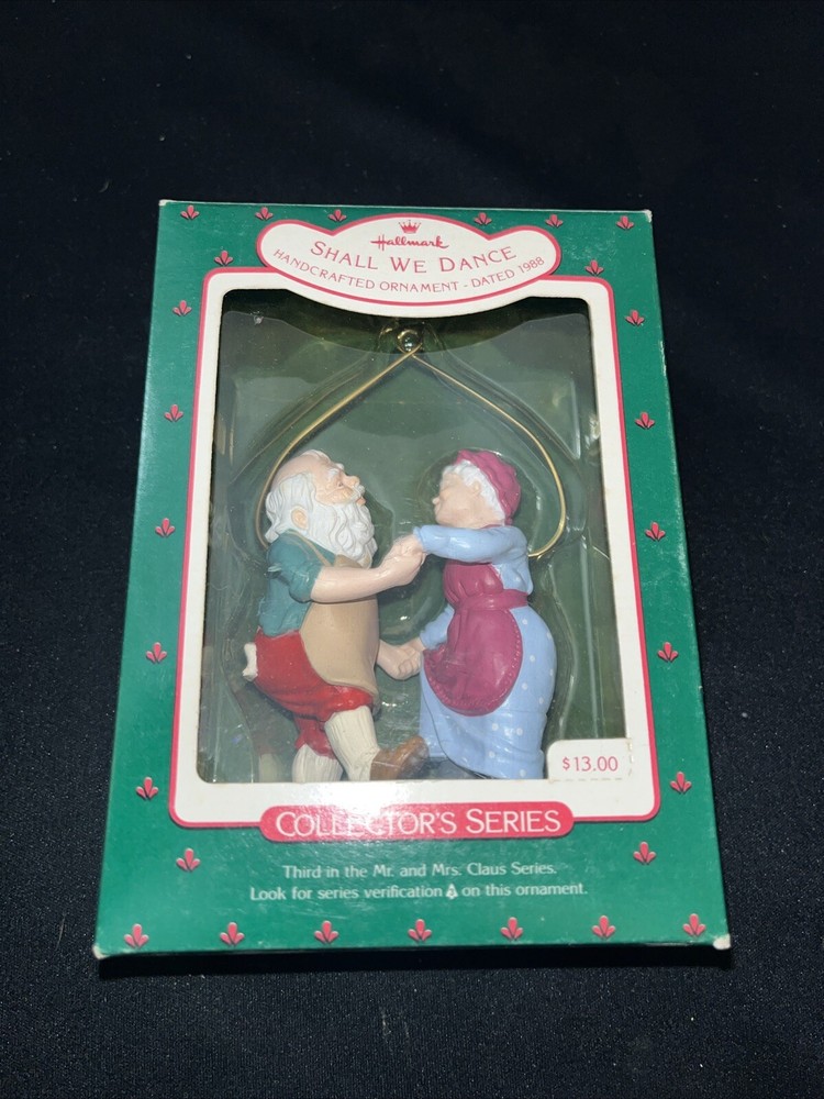 Hallmark Mr. & Mrs. Claus Shall We Dance Christmas Ornament 3rd in Series 1988