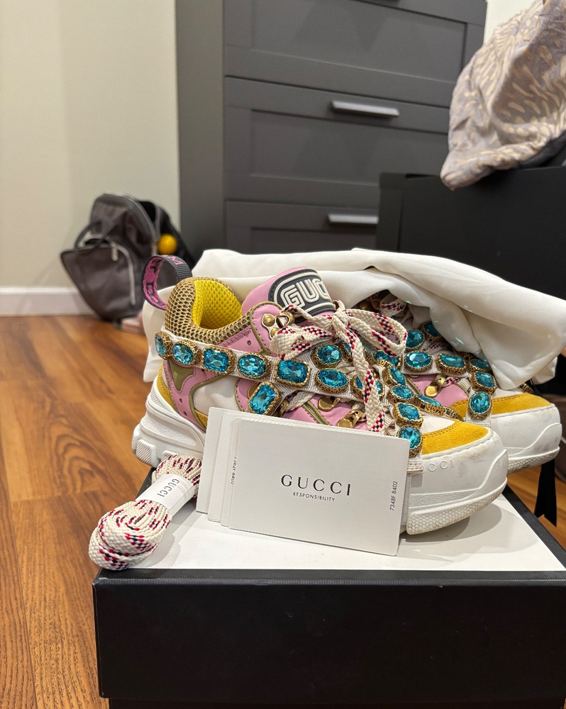 gucci flashtrek sneakers women 36 1/2
