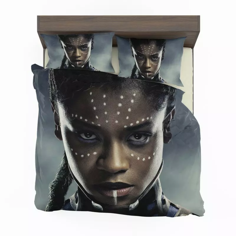 Black Panther Letitia Wright Shuri Quilt Duvet Cover Set Super King