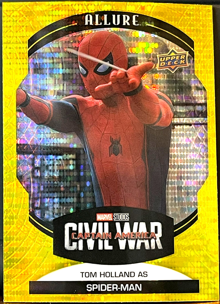 2022 Upper Deck Marvel Studios Allure YELLOW TAXI #43 Tom Holland as Spider-Man