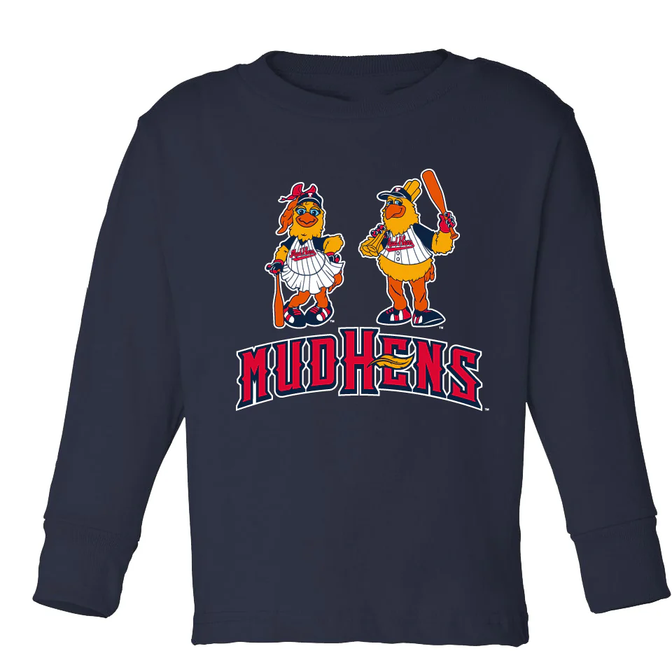 BLACK long sleeve Toledo Mud Hens BASEBALL All sizes JJ6236