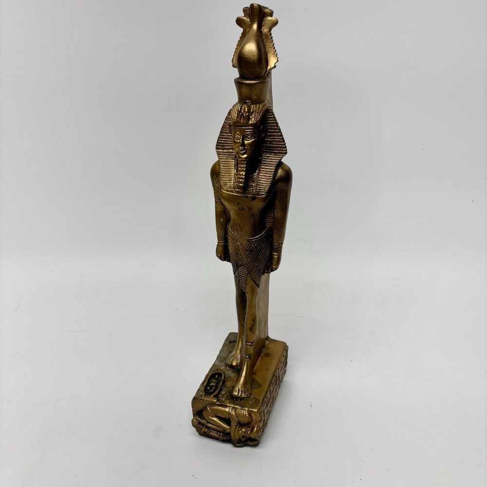 UNIQUE ANCIENT EGYPTIAN STATUE King Tutankhamun Large Carving Handmade