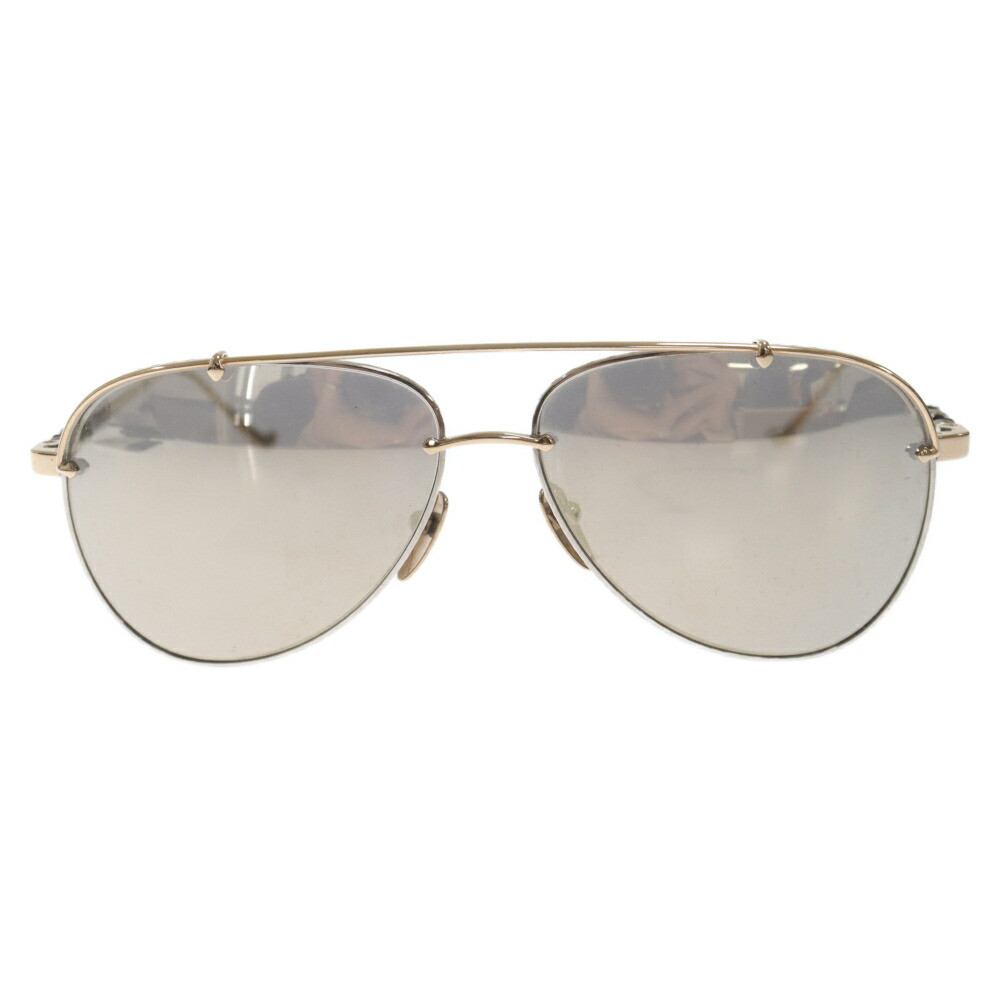 Chrome Hearts Slurpstick Tear Drop Metal Frame Sunglasses Eyewear Silver/Gold Us