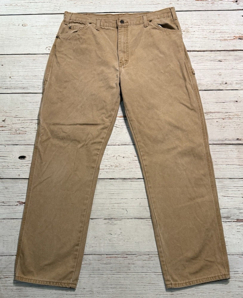 Dickies Relaxed Fit Carpenter Work Pants Mens 38x34 Canvas