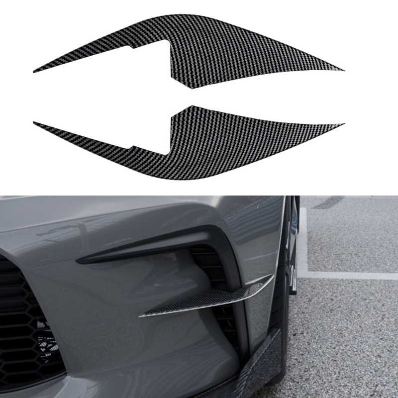 Carbon Look ABS Front Bumper Side Air Vent Fog Lamp Trim 22-24  For Toyota GR86