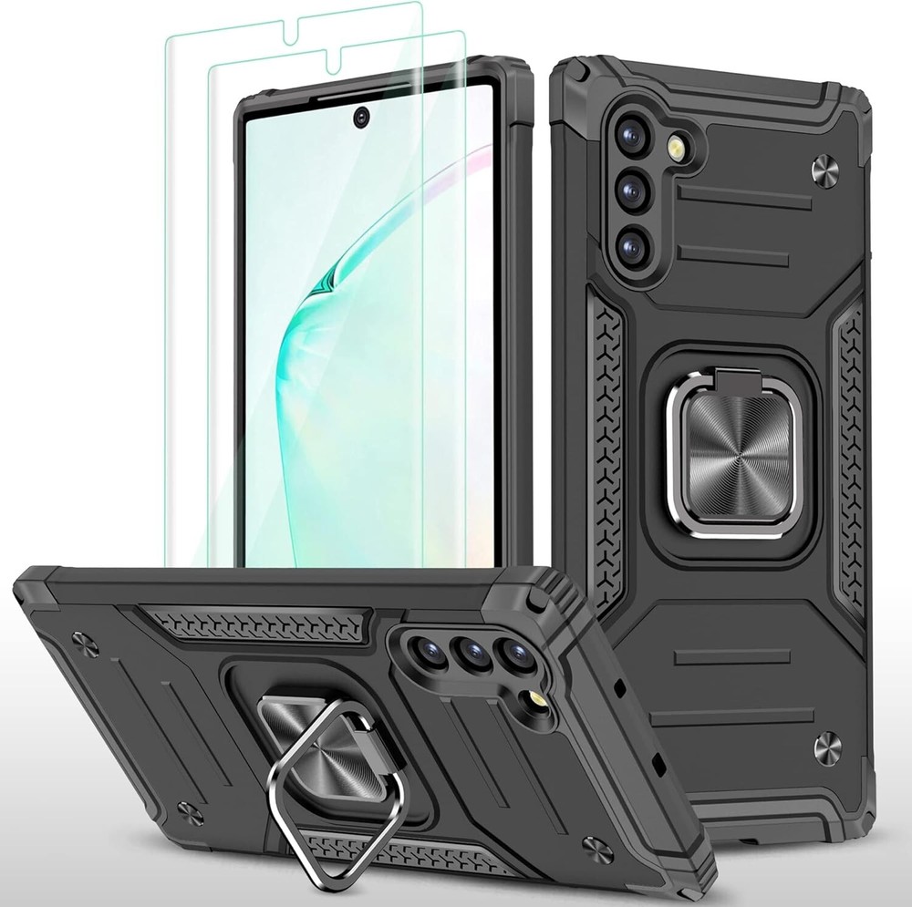 For Samsung  Galaxy Note 10 Case Military Grade Shockproof Protection, Kickstand
