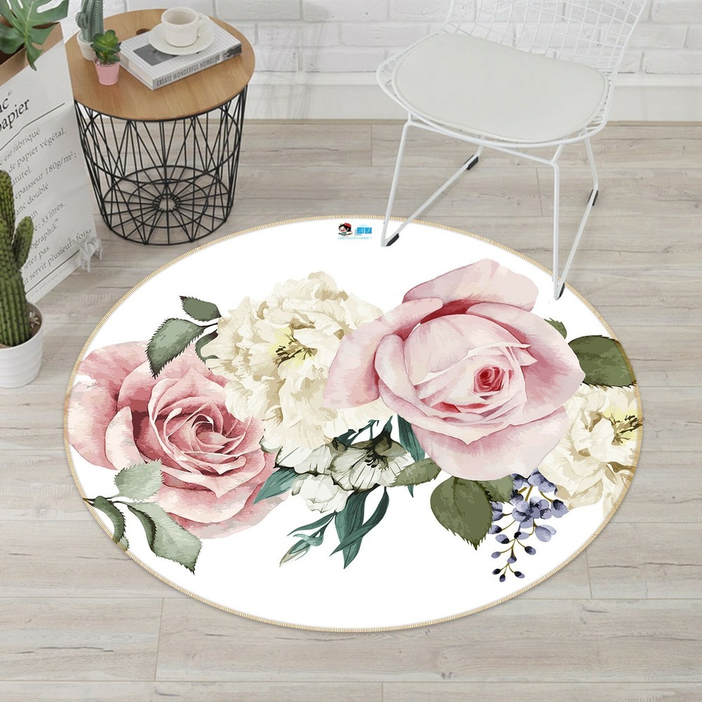 3D Fresh Painted Flowers NAO4162 Game Rug Mat Elegant Photo Carpet Mat Fay