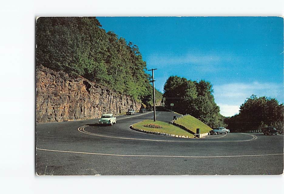Postcard World Famous Hairpin Turn on the Mohawk Trail Massachusetts USA