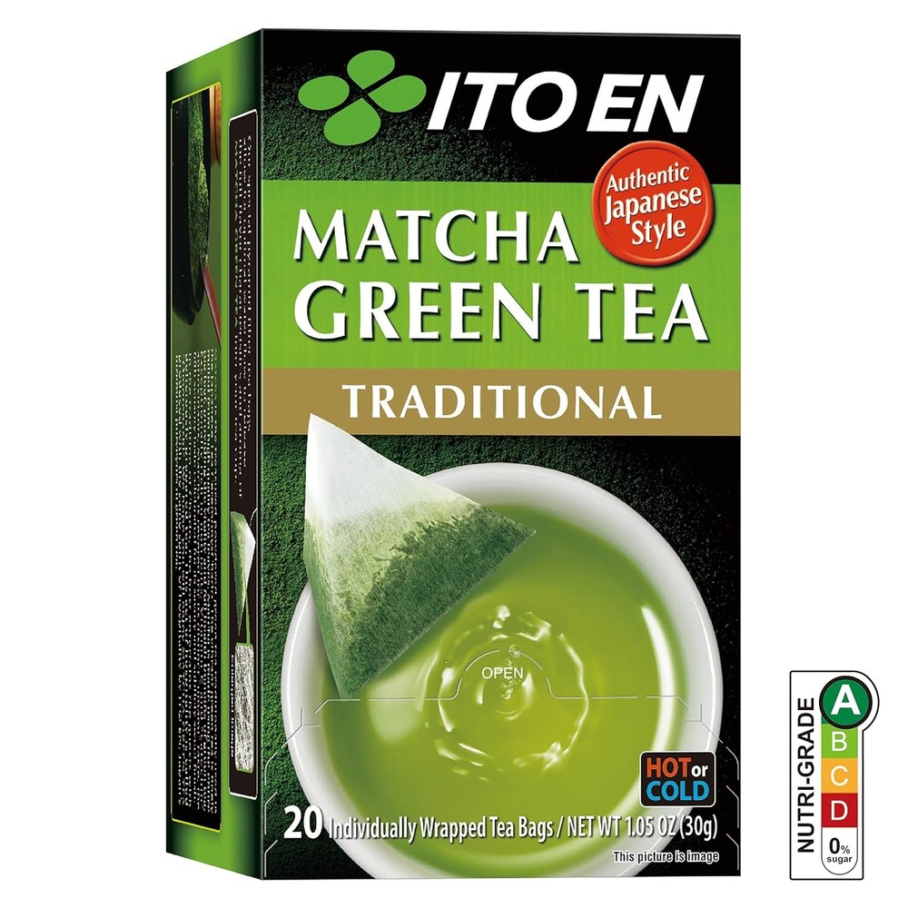 ITO EN Traditional Matcha Green Tea Bags 20 Count Pack