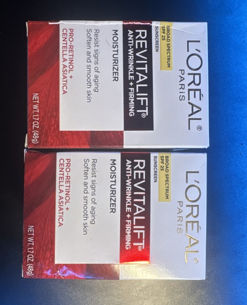 Loreal REVITALIFT ANTI-WRINKLE SPF25 EXP 09/2025^ LOT OF 2 NEW