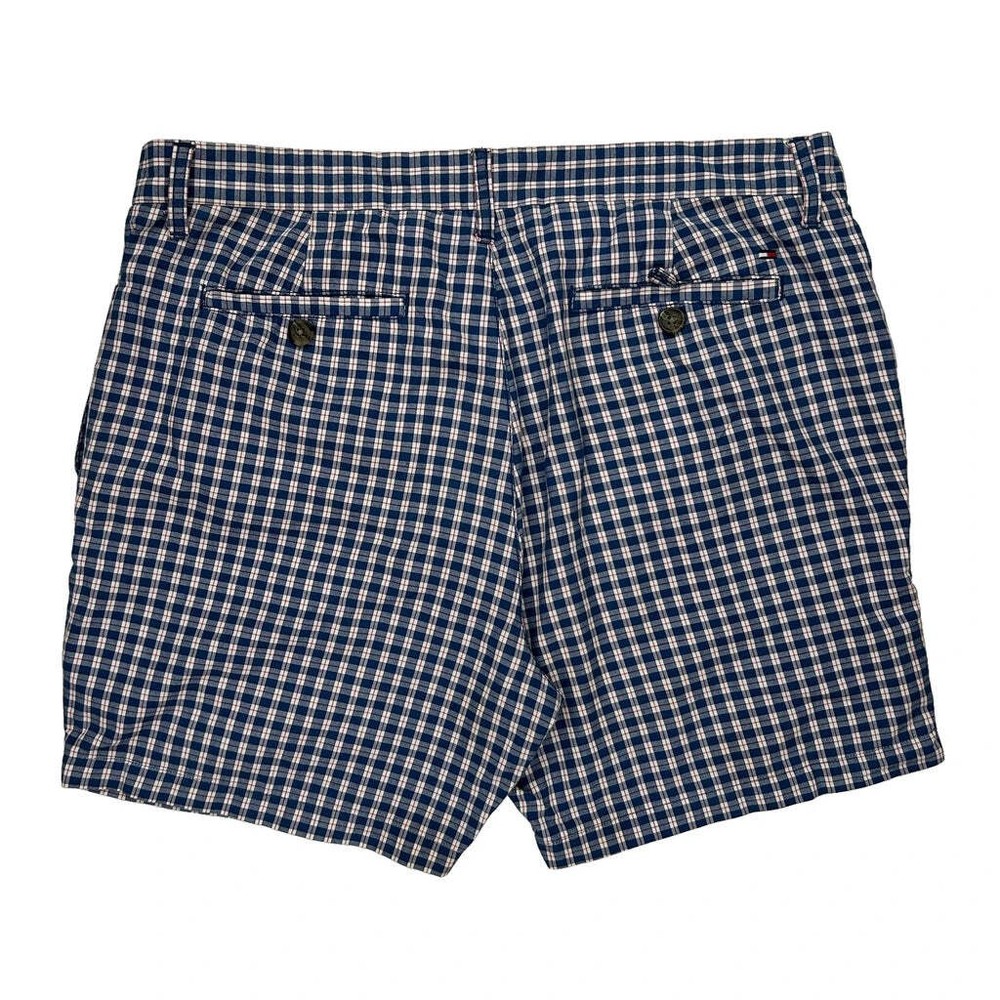 Tommy Hilfiger Checked Chino Shorts - 36W 10L White Cotton
