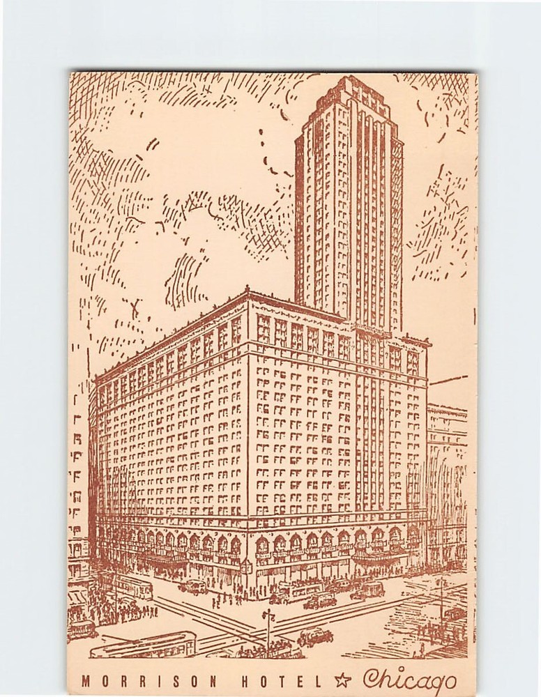 Postcard Morrison Hotel Chicago Illinois USA