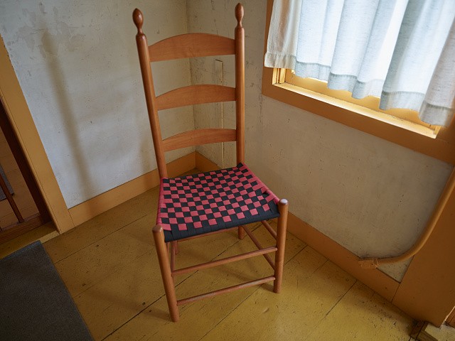 Photo:Chair at Canterbury Shaker Village in Canterbury, New Hampshire