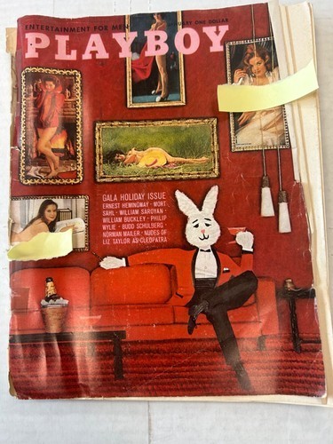 PLAYBOY MAGAZINE JANUARY 1963 GALA HOLIDAY ISSUE LIZ TAYLOR PICTORIAL good