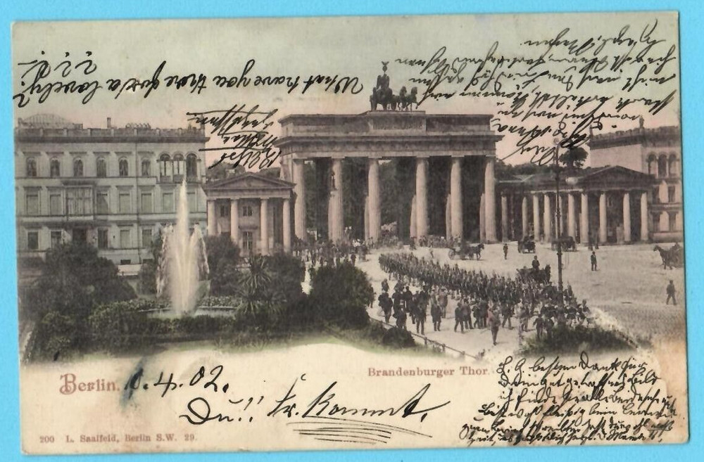 Germany Berlin Brandenburger Thor Vintage Pc. Used 5259