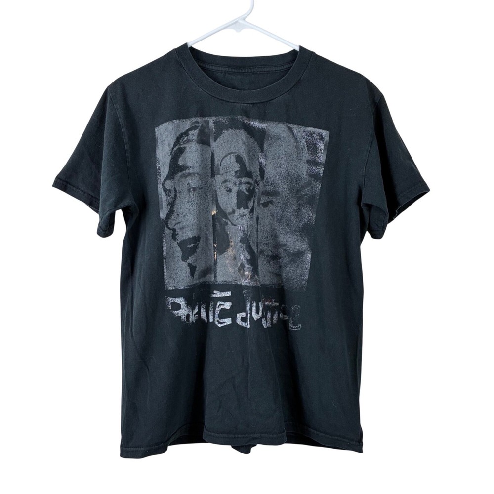 Vtg Poetic Justice T Shirt Y2K Tupac 2Pac Thrashed Faded Sun Washed Movie Promo