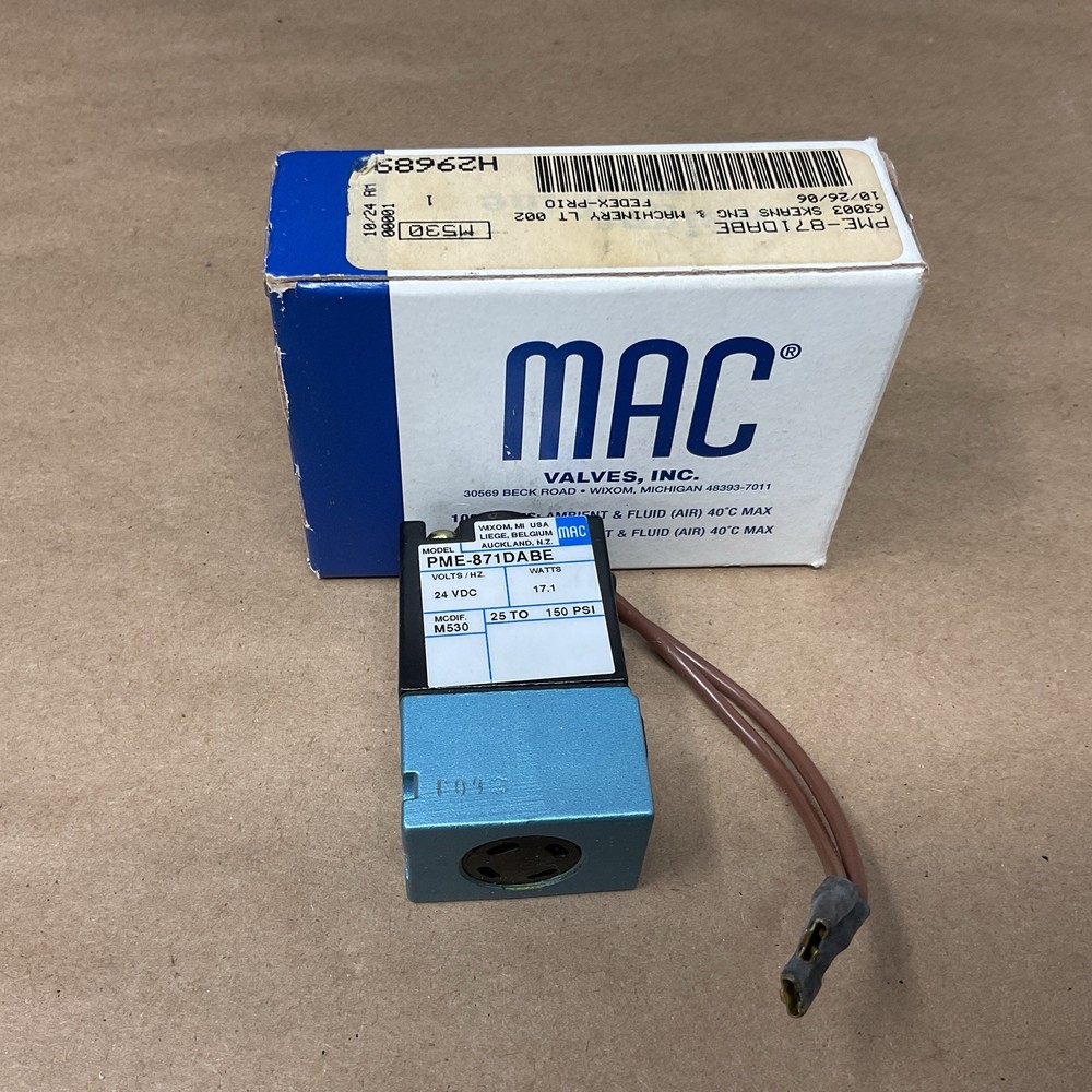 Mac Valves Inc Pme-871Dabe-M530 (New In Box)