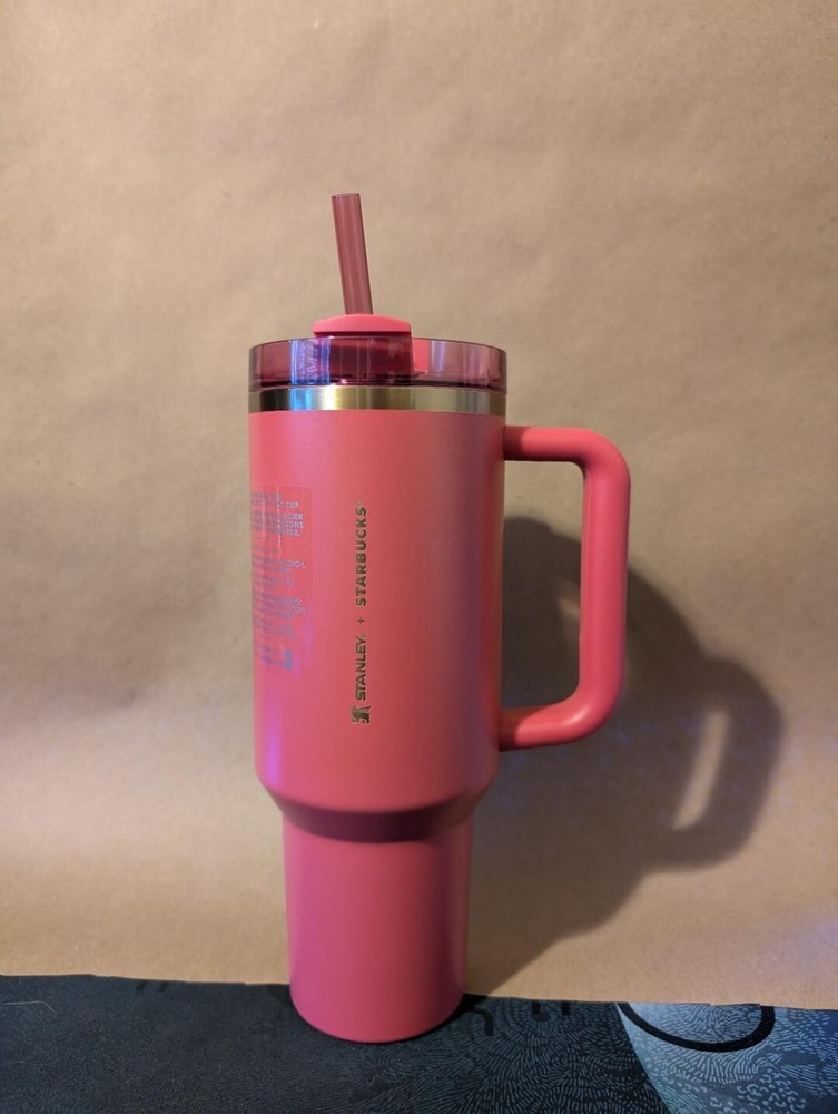 Stanley x Starbucks 40oz Berry Pink Glitter Tumbler Limited Edition