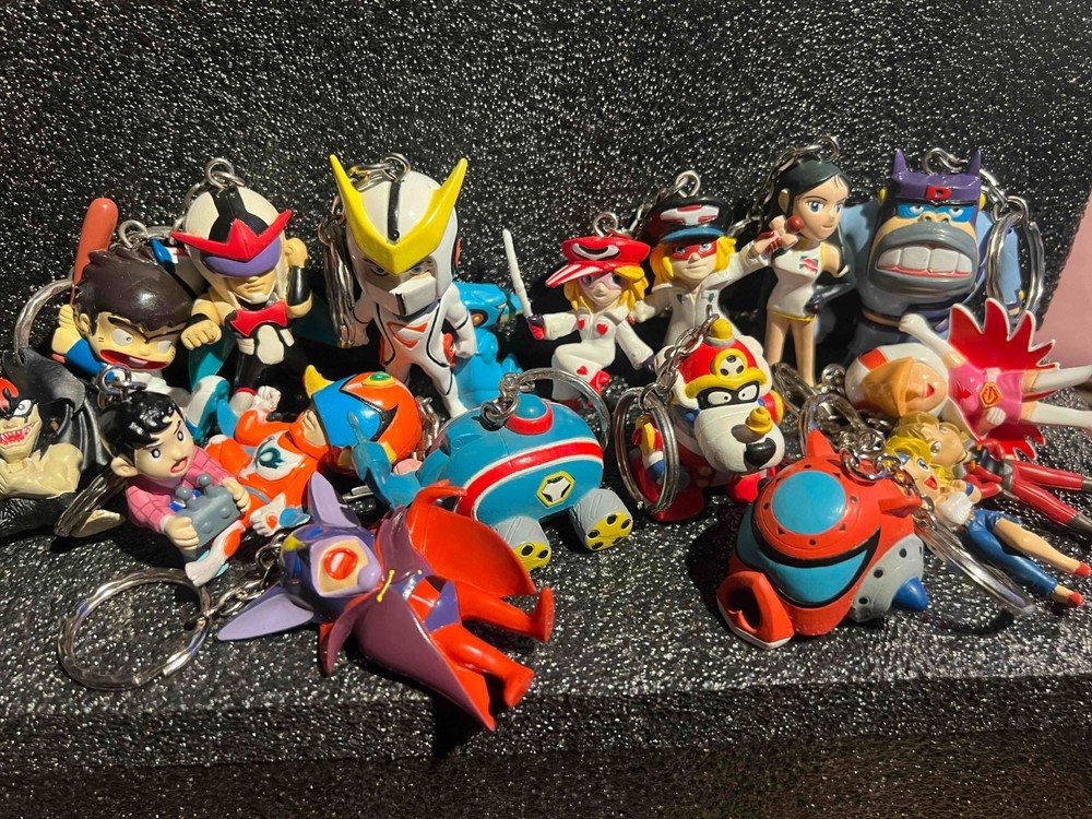 Yatterman Tatsunoko Anime Figure Keychain Lot Gatchaman Yatterman Vintage Japan