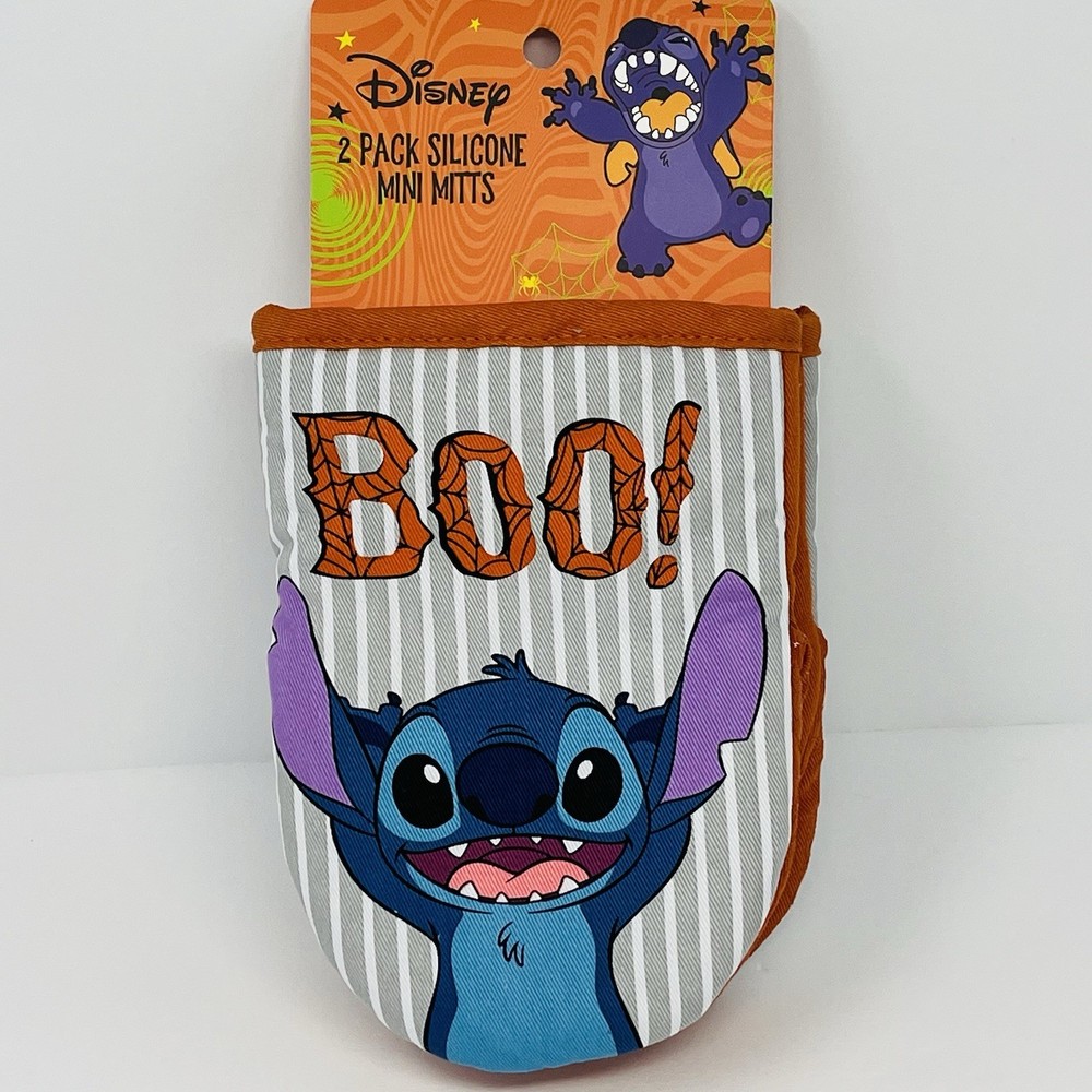 Disney Lilo & Stitch 2 Pack Mini Oven Mitts Boo! Boo Halloween Seasonal Decor