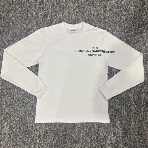 COMME des GARCONS CDG X SUPREME Longsleeve Shirt Size Medium Men and Women