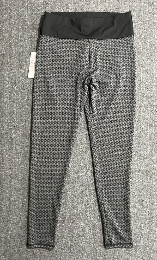M1-M2  Leggings Black Gray Sport Size XL