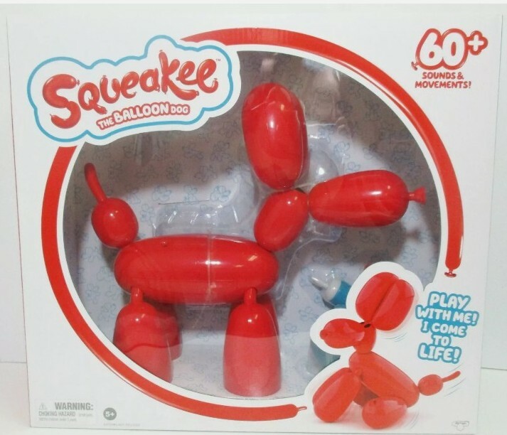 Squeakee the Balloon Dog Interactive Pet Feed Him Teach Tricks Pop Him Squeaky