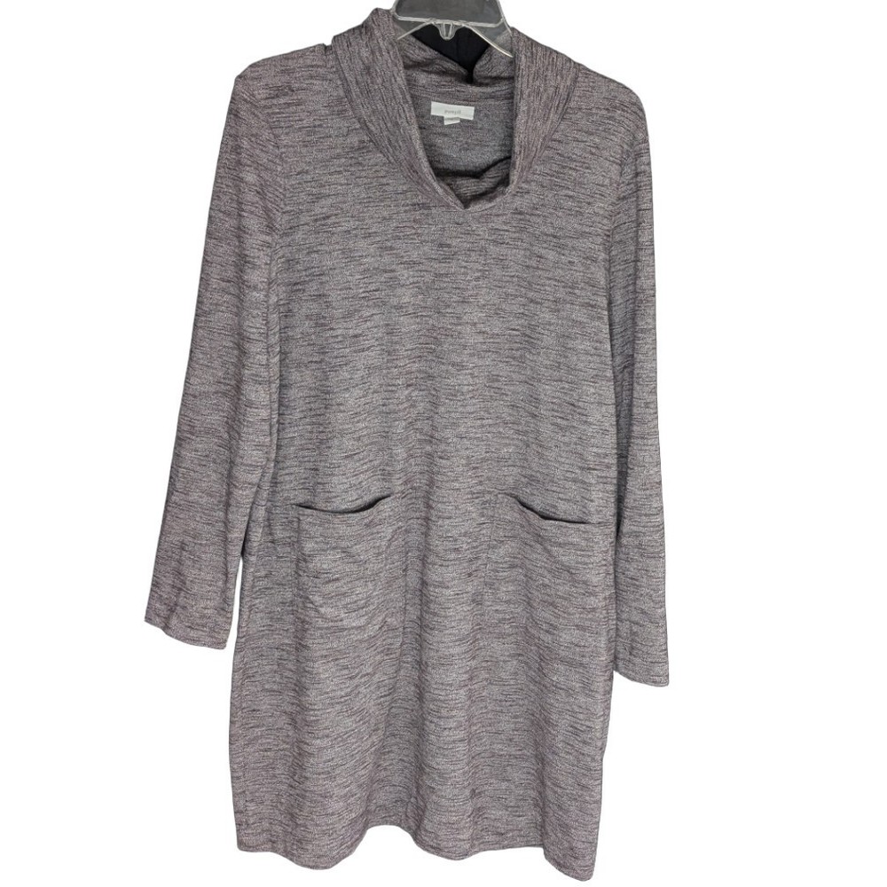 J Jill Pure Jill Cowl Neck Stretch Tunic Dress Women's Size Medium
