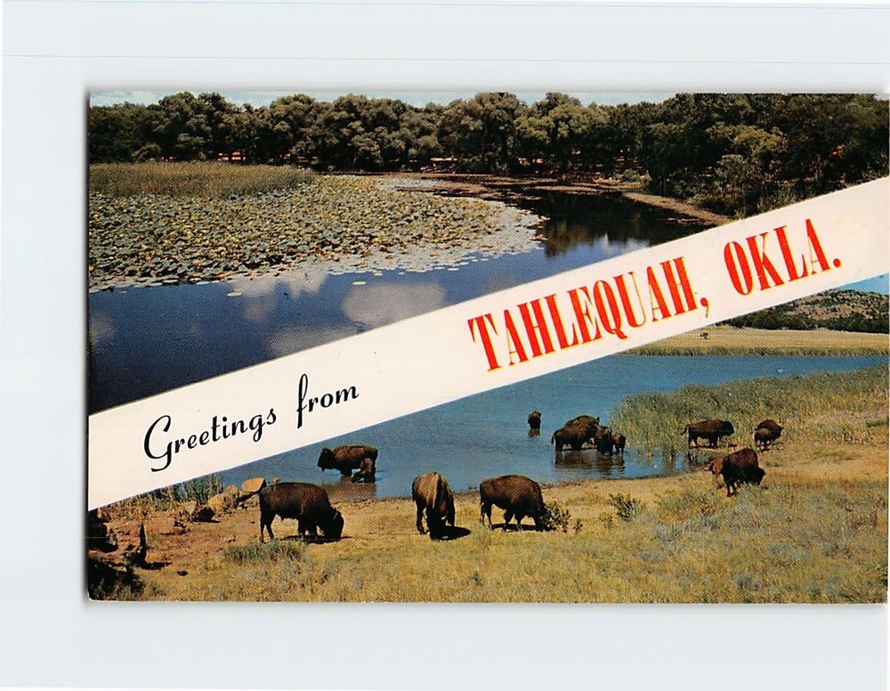 Postcard Greetings from Tahlequah Oklahoma USA