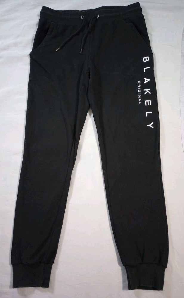 Blakely California Sweatpants Jogger Mens Large Black Elastic Waist