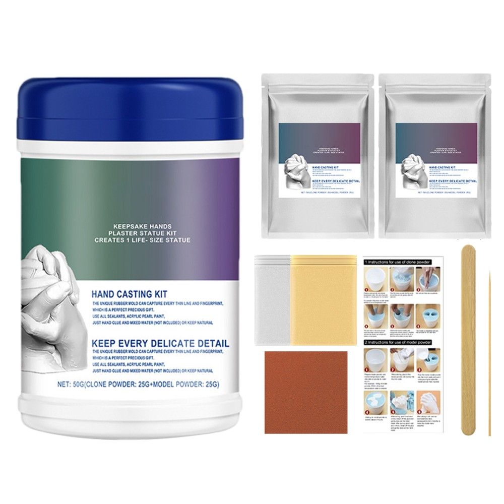 Hand Casting Kit Couples Plaster Statue Molding Kit Safe Alginate Molding Powder