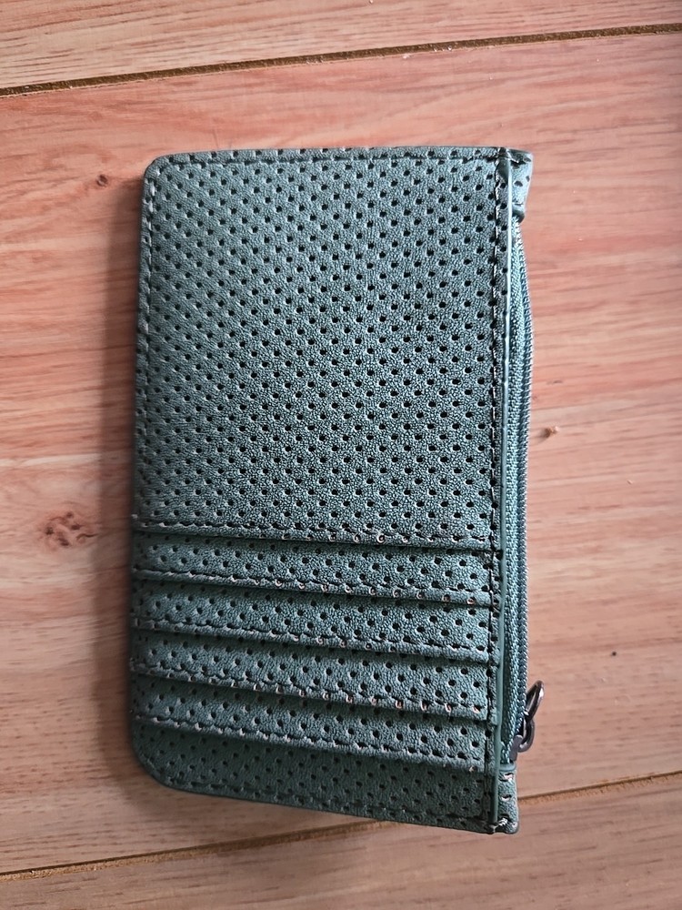 Universal Thread Goods Co Small 3x5 Wallet Womens  Olive Green Zipper