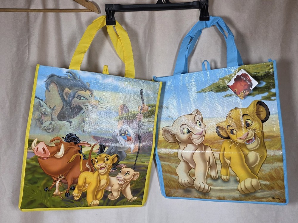 Set Of 2 Disney The Lion King Reusable Tote Bag